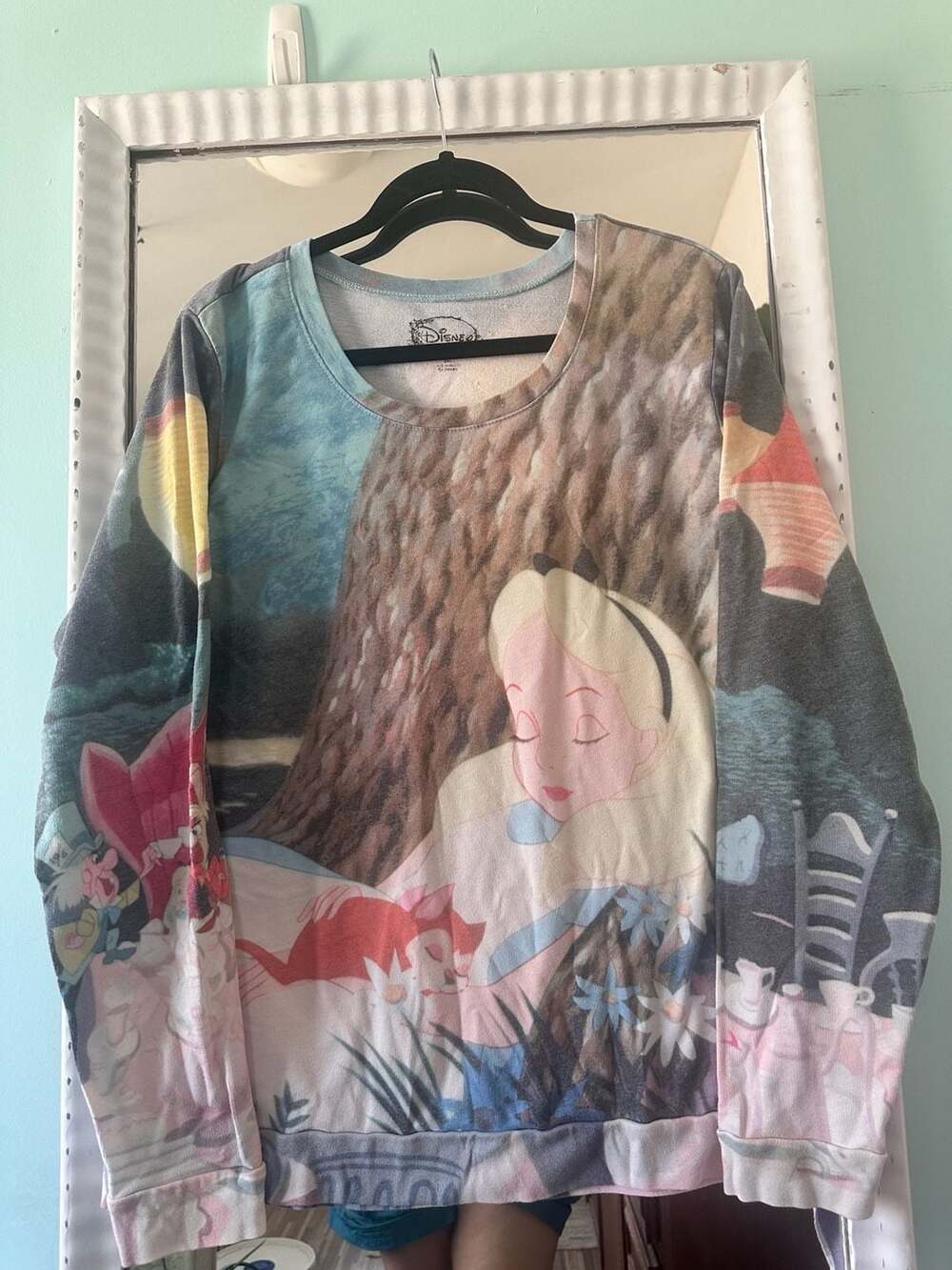 Disney Alice In Wonderland Sweatshirt Size 2XL Graphic Pullover